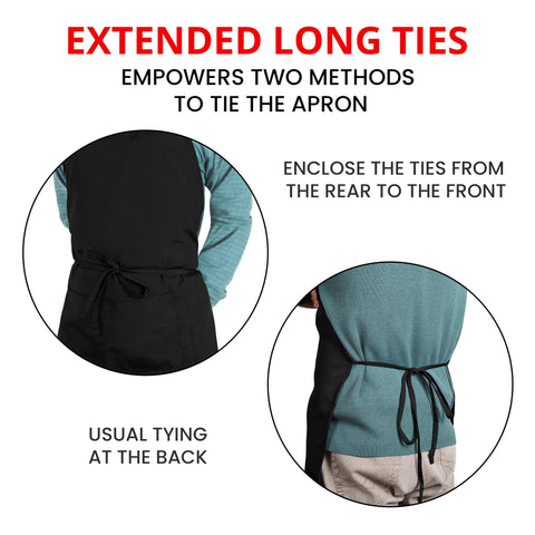 Utopia Kitchen wrinkle-free finish maintains a neat look throughout busy shifts.