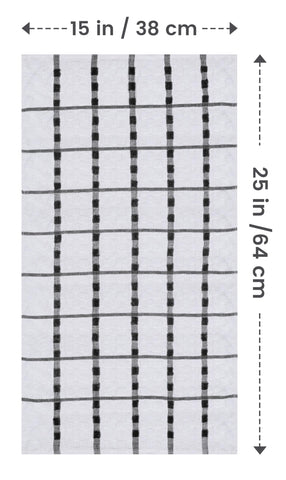Utopia Towels 15x25 inches provide ample drying space for dishes and hands.