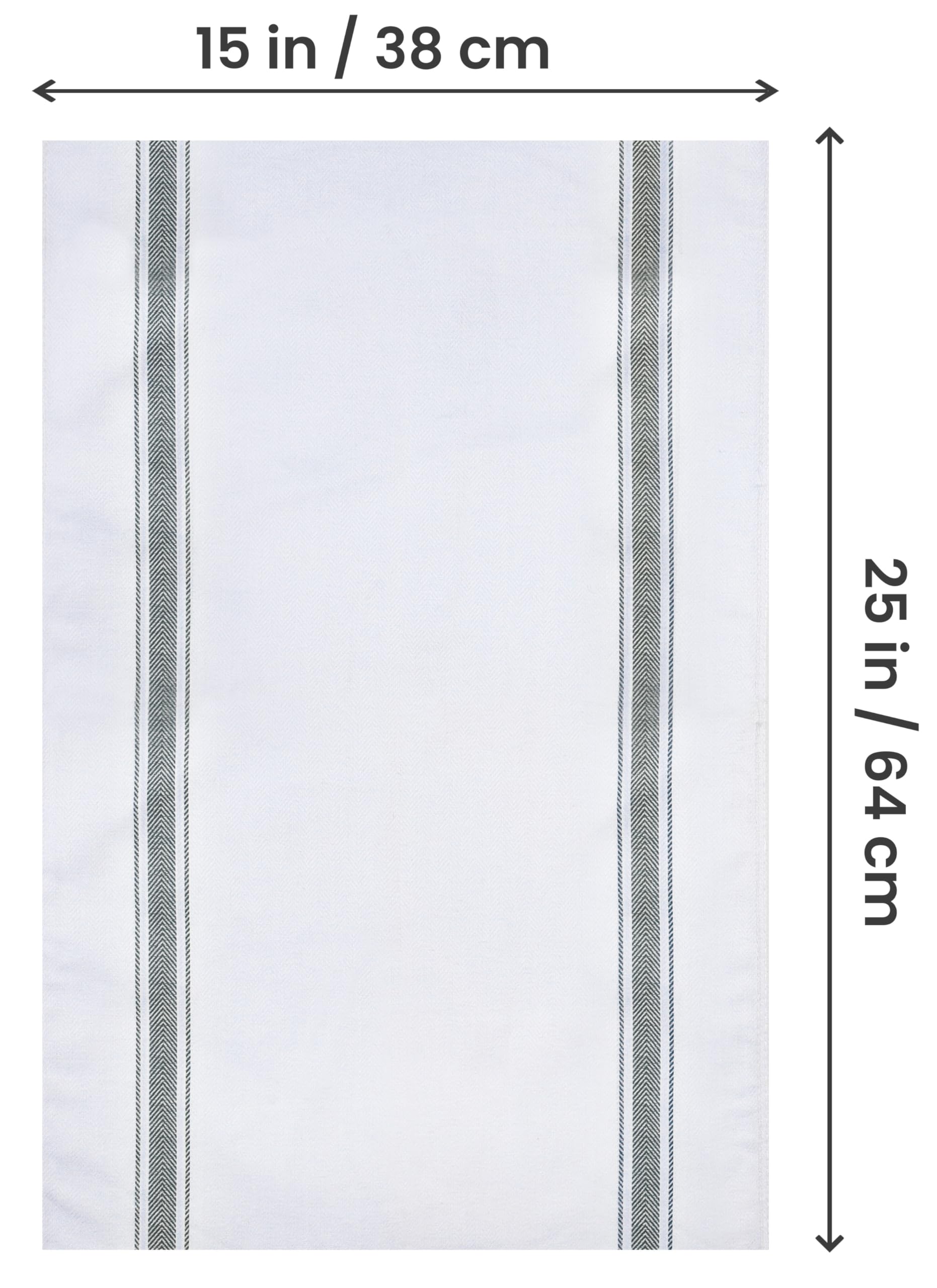 Utopia Towels Grey kitchen towels ready for machine washing after use