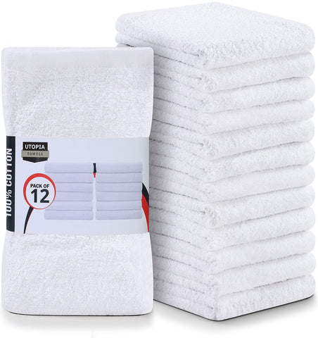 Utopia Towels kitchen bar mops pack 12, 16x19 inches for quick kitchen cleaning.