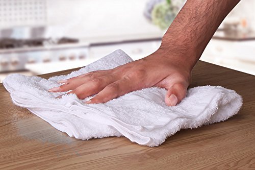 Utopia Towels clean storage for 12 towels in organized kitchen drawer or cabinet.