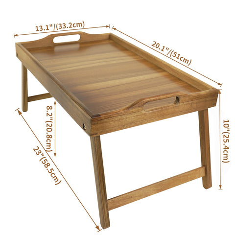 Dining in bed setup with the Utoplike tray showing generous surface
