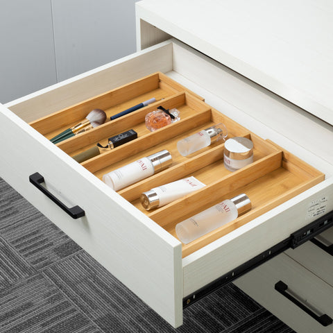Utoplike easy care bamboo organizer complements modern kitchen interiors