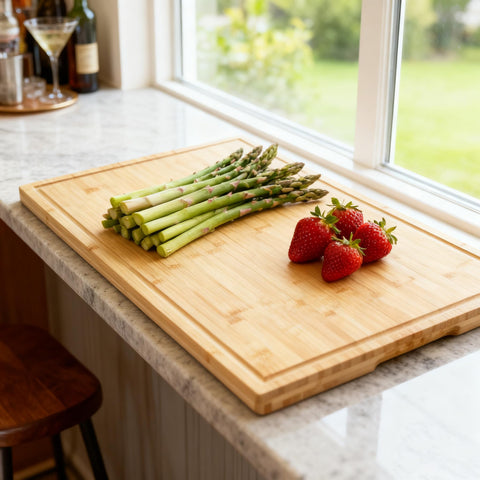 Utoplike durable bamboo resists stains and odors for everyday kitchen use.