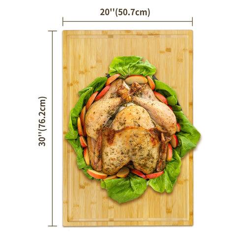Utoplike serving-ready board doubles as a tray for cheese and bread.