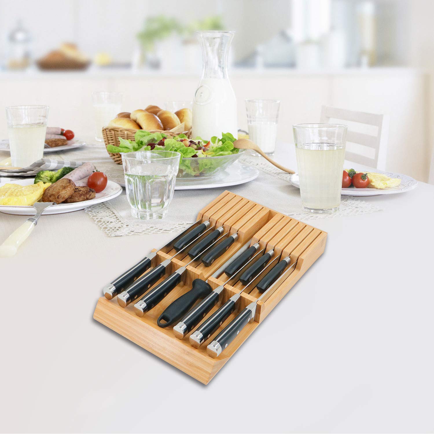 Utoplike elegant kitchen drawer organizer blending with decor