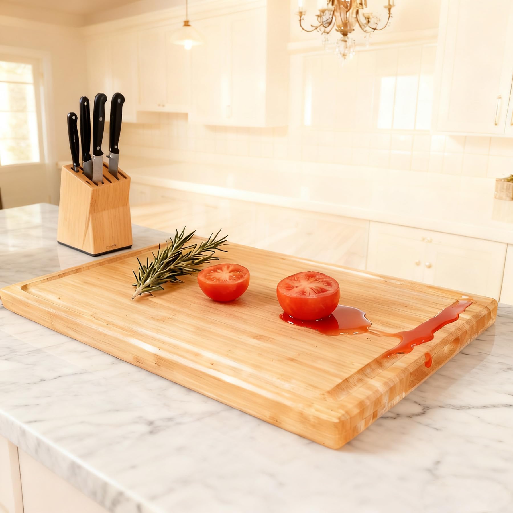 Utoplike XXXL board with side handles for easy transport and serving