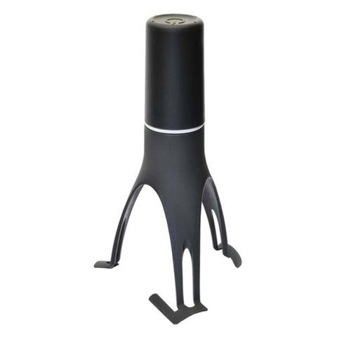 Uutensil Stirr in grey with long nylon legs for safe, hands-free stirring.