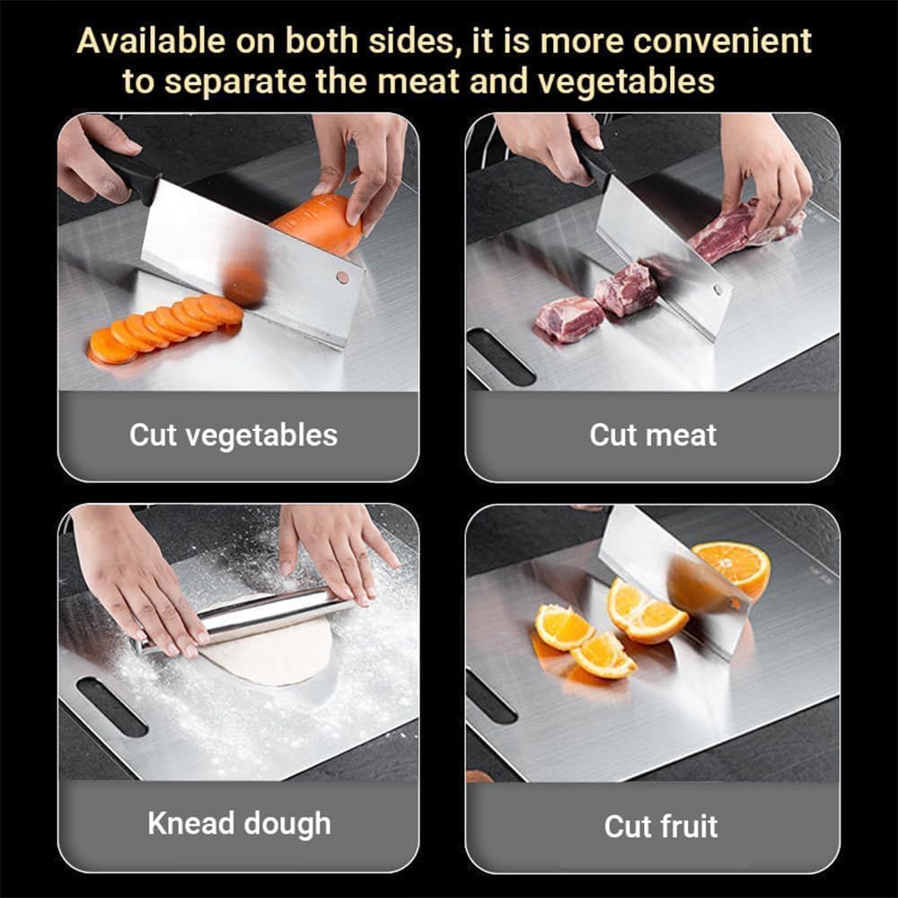UVAAKZ titanium cutting board durable and lightweight for kitchen use.