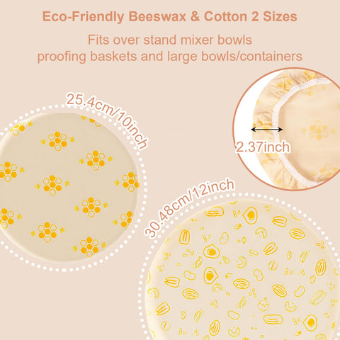 UWANJA 10-12 inch bowls with elastic-fit covers in use