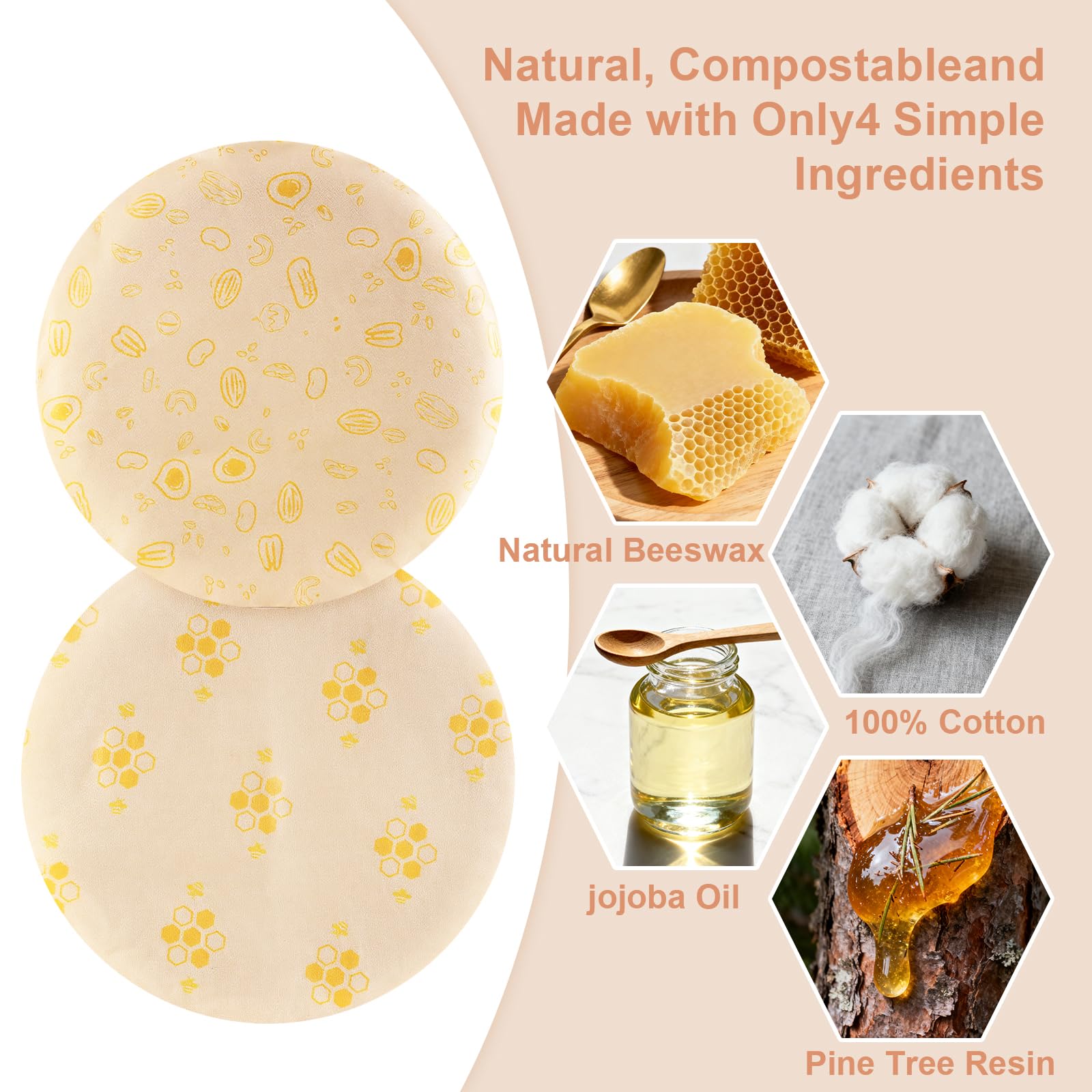 Gift box presentation of UWANJA beeswax bowl covers