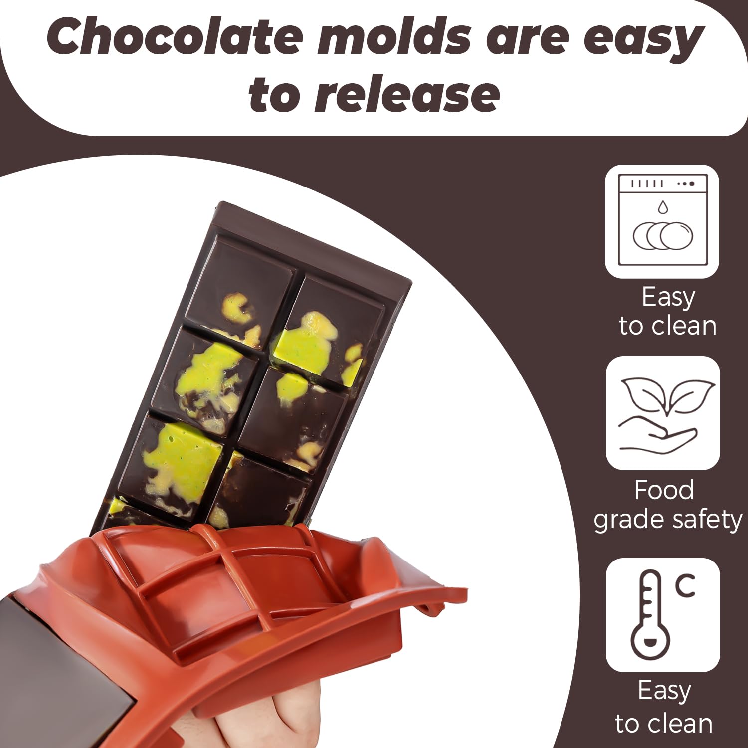 UWILLION hazelnut spread and caramel bar mold for layered flavor ideas.