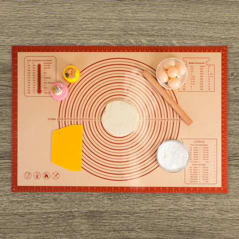 UWILLION fiberglass-reinforced mat close-up during kneading with a nonstick surface.