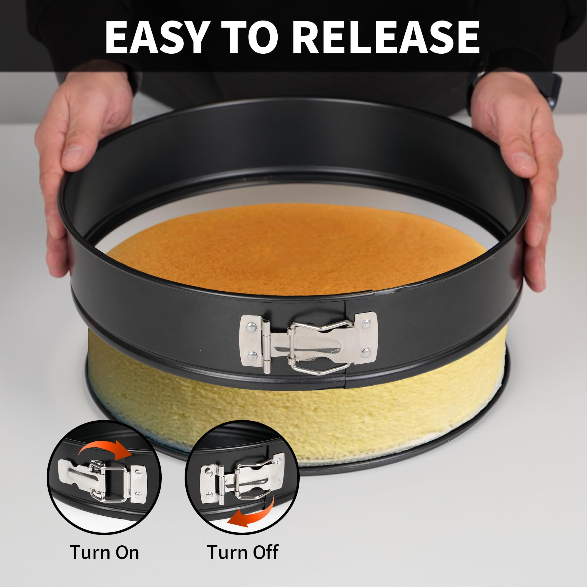 UWILLION springform pan with even heating for uniform bake.