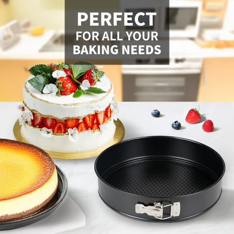 UWILLION springform pan oven-safe up to 450°F for versatile use.