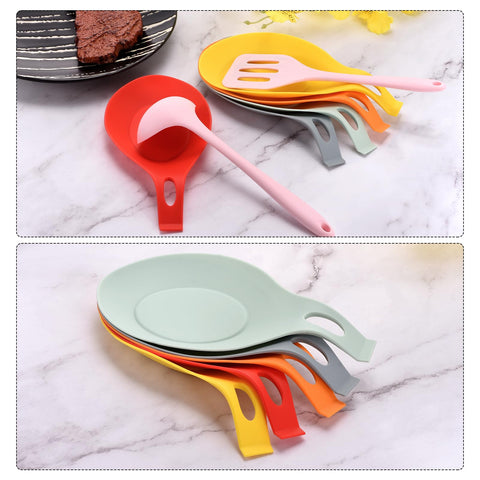 uxcell silicone spoon rest catches drips, reducing countertop mess