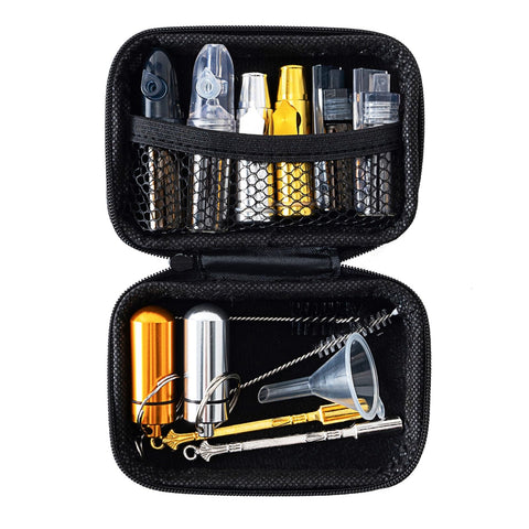 UXHLP portable spice dispenser with metal bottles for durable outdoor use