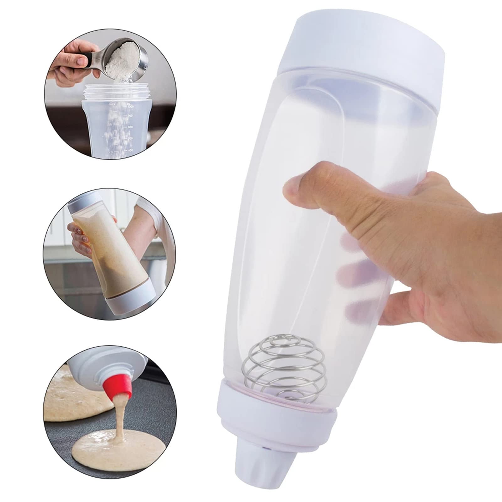 UZOU silicone tip enables precise batter control for designs.