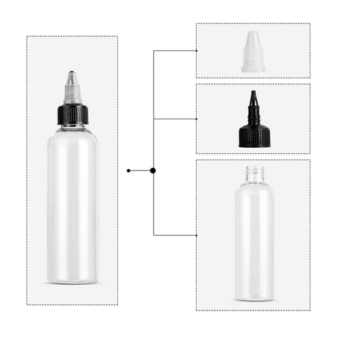 V-chen compact 4oz Boston-round bottle with leak-proof cap for steady craft dispensing.