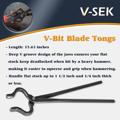 V-SEK Flat Tong handling small stock with light, precise control