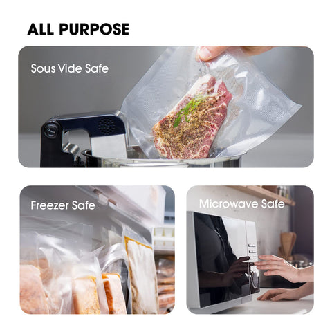 Vesta Precision rolls work with all suction-type vacuum sealers for versatile use