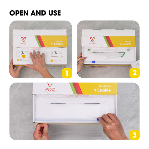 Vesta Precision bag rolls protect food in fridge, freezer, and pantry