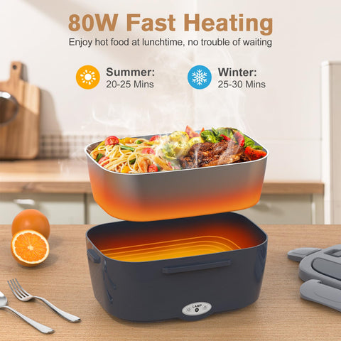 Vabaso 80W fast heating delivers hot meals in minutes at work or on the road
