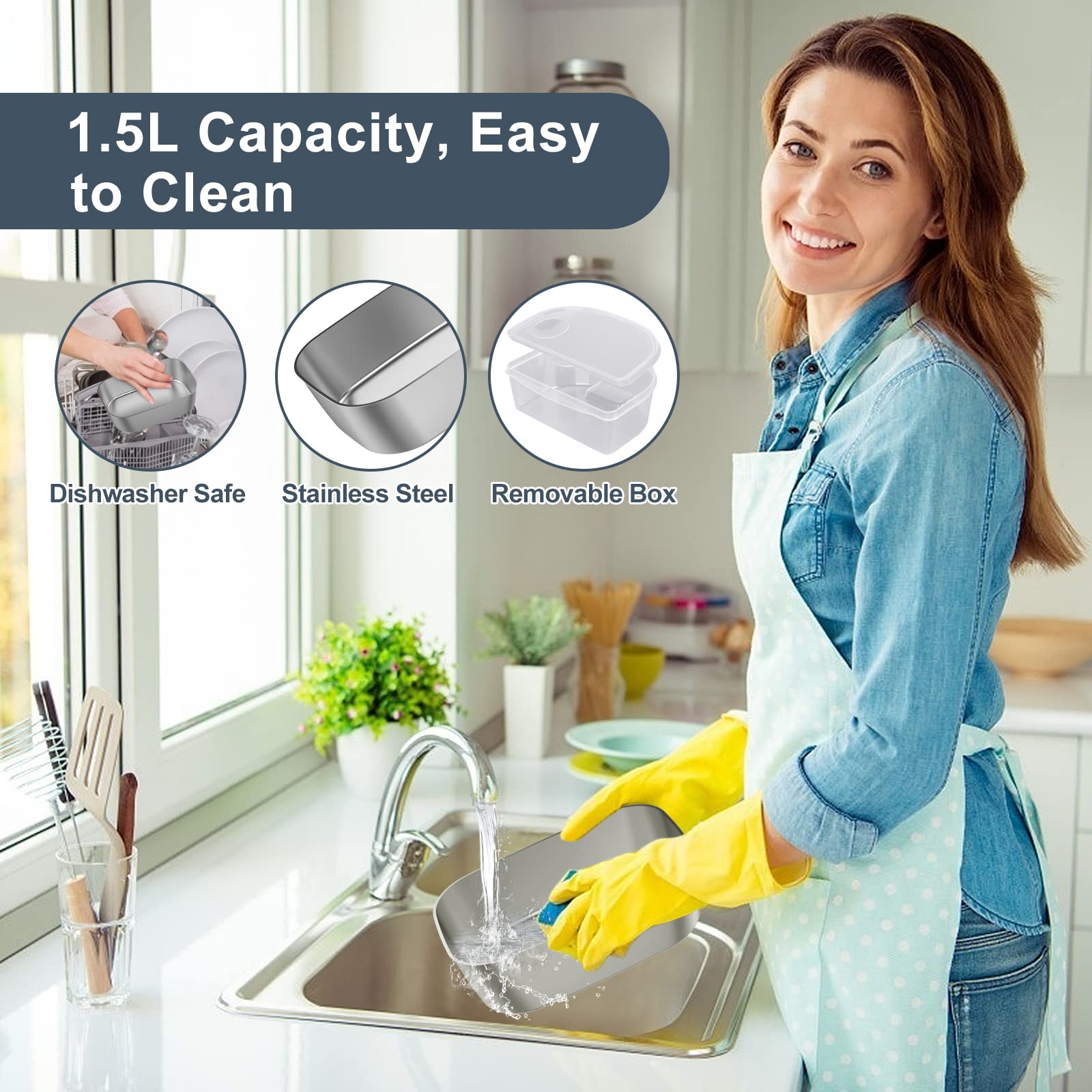 Vabaso dual plug enables use at home or in the car for hot meals.