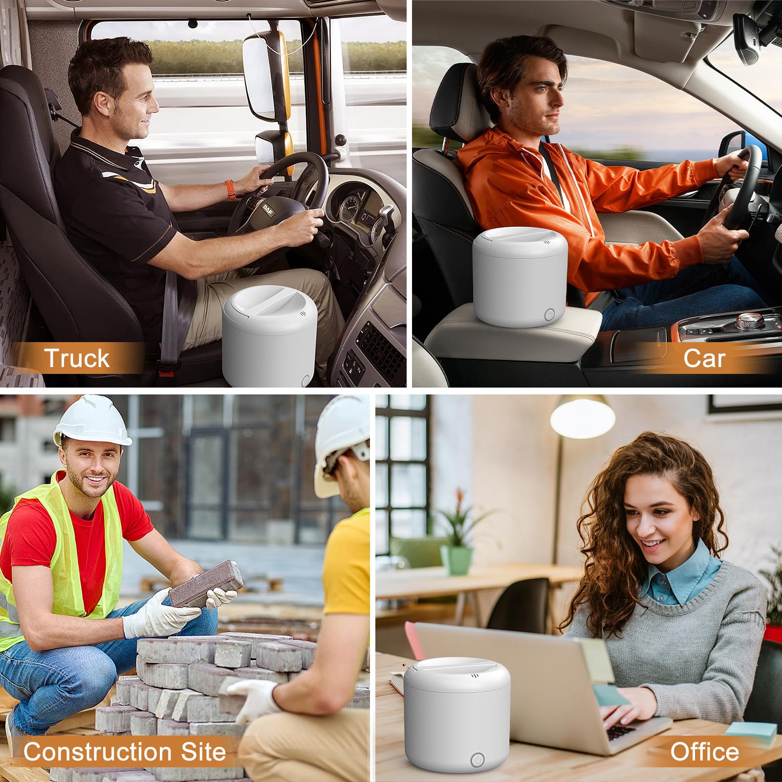 Vabaso in-use at office or road trips with a warm meal.