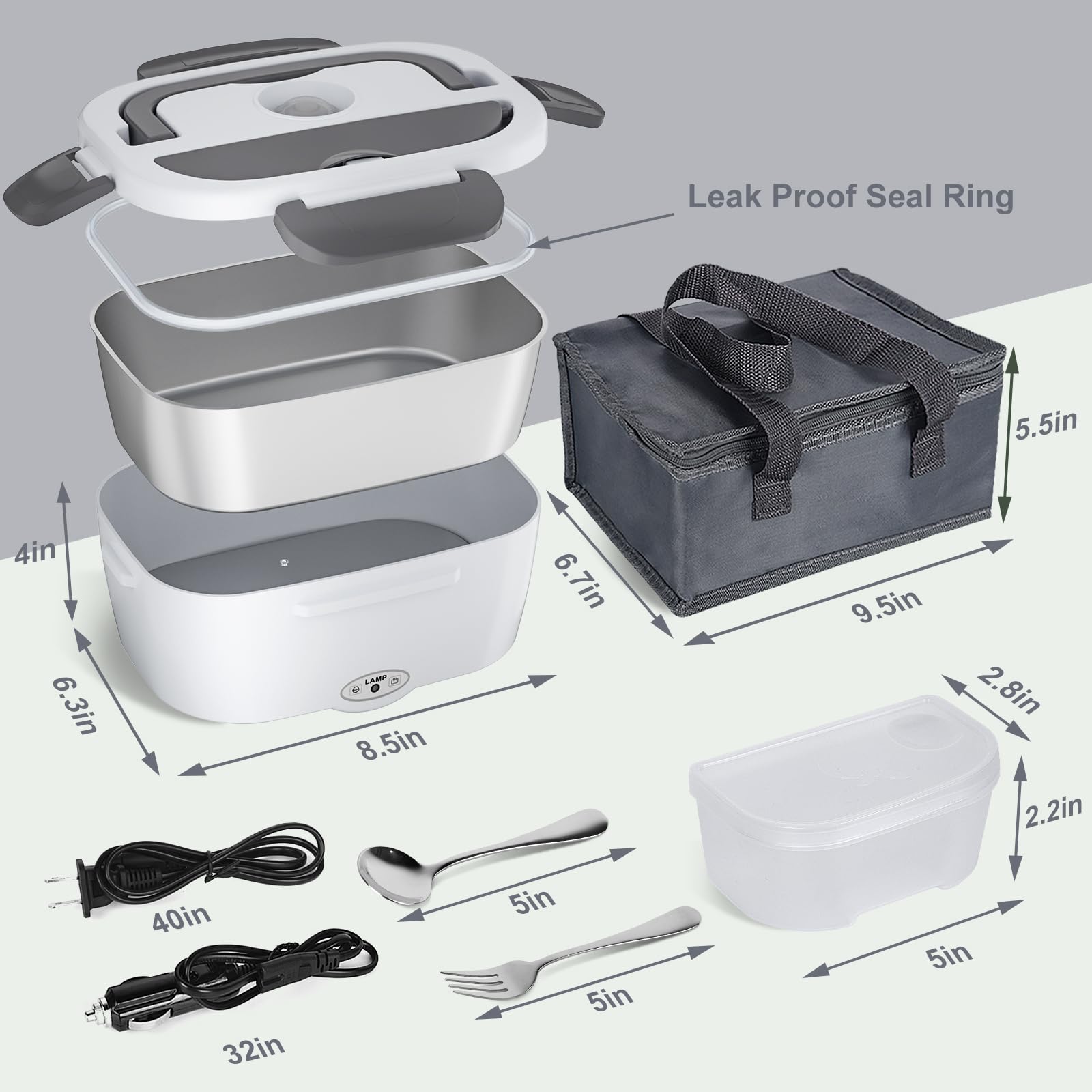 Vabaso dishwasher-safe stainless steel container for easy cleanup