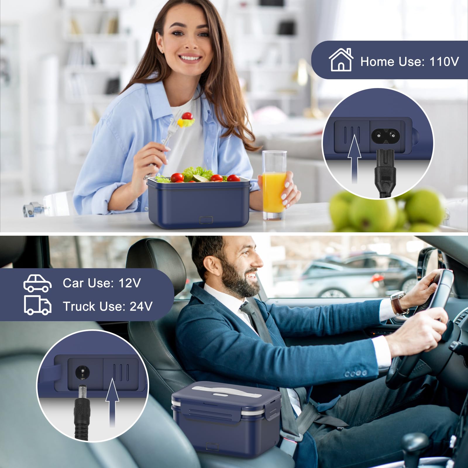 Vabaso lunch box leak-proof lid seals in heat and prevents mess