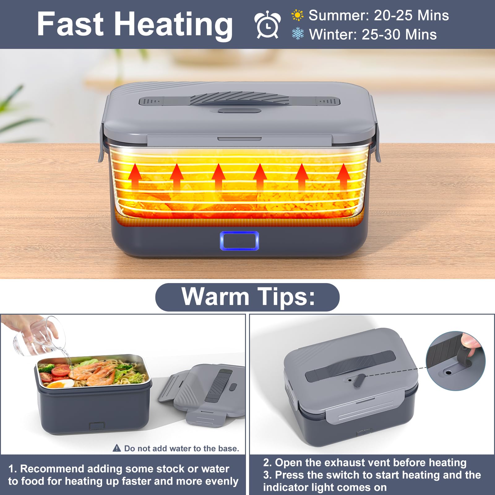 Vabaso leakproof lid prevents spills during travel