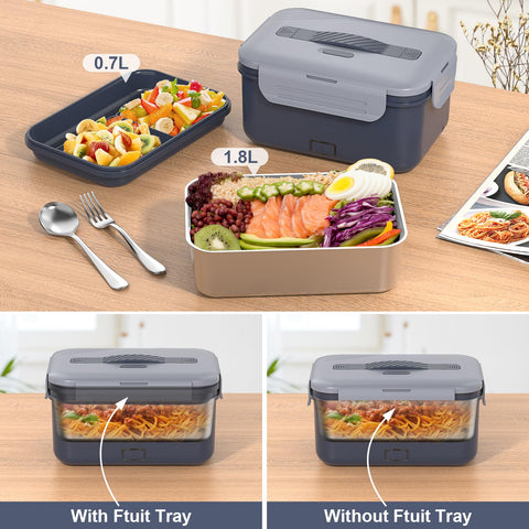 Vabaso removable tray accommodates fruit or toppings