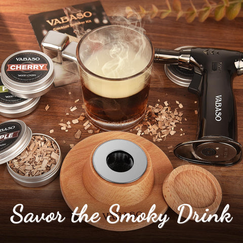 Vabaso triple-flame torch delivers quick, even smoke for cocktails