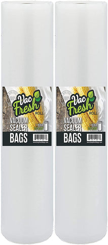 Vac-Fresh Roll 15x50 roll on counter for bulk food storage.