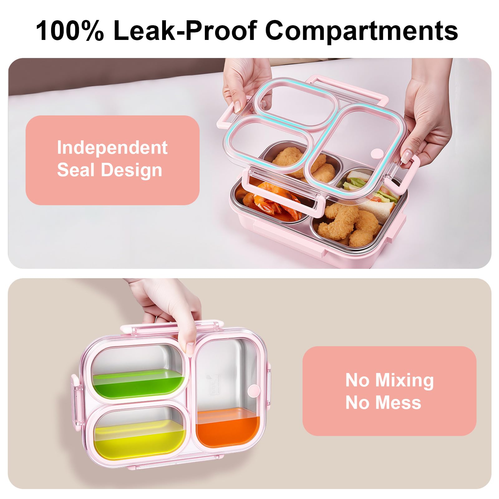 VACAID dishwasher-safe lunch box for quick, easy cleanup