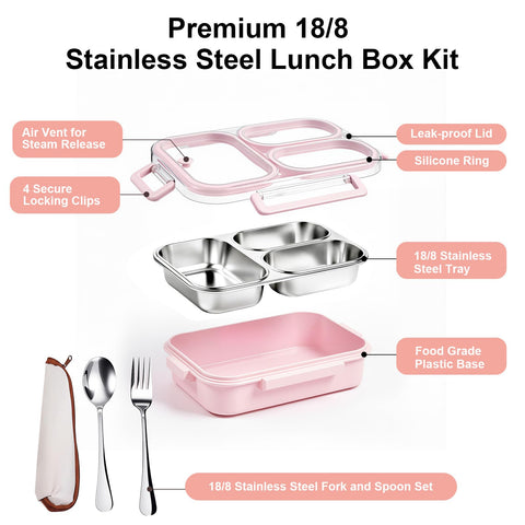 VACAID versatile lunch kit for school, office, and travel