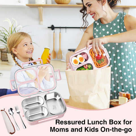 VACAID leakproof seals prevent spills across compartments during travel and school days