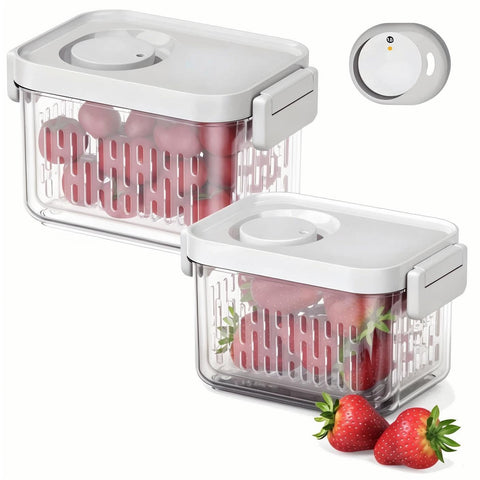 Vacane berry keeper lid seals spills and keeps contents fresh.