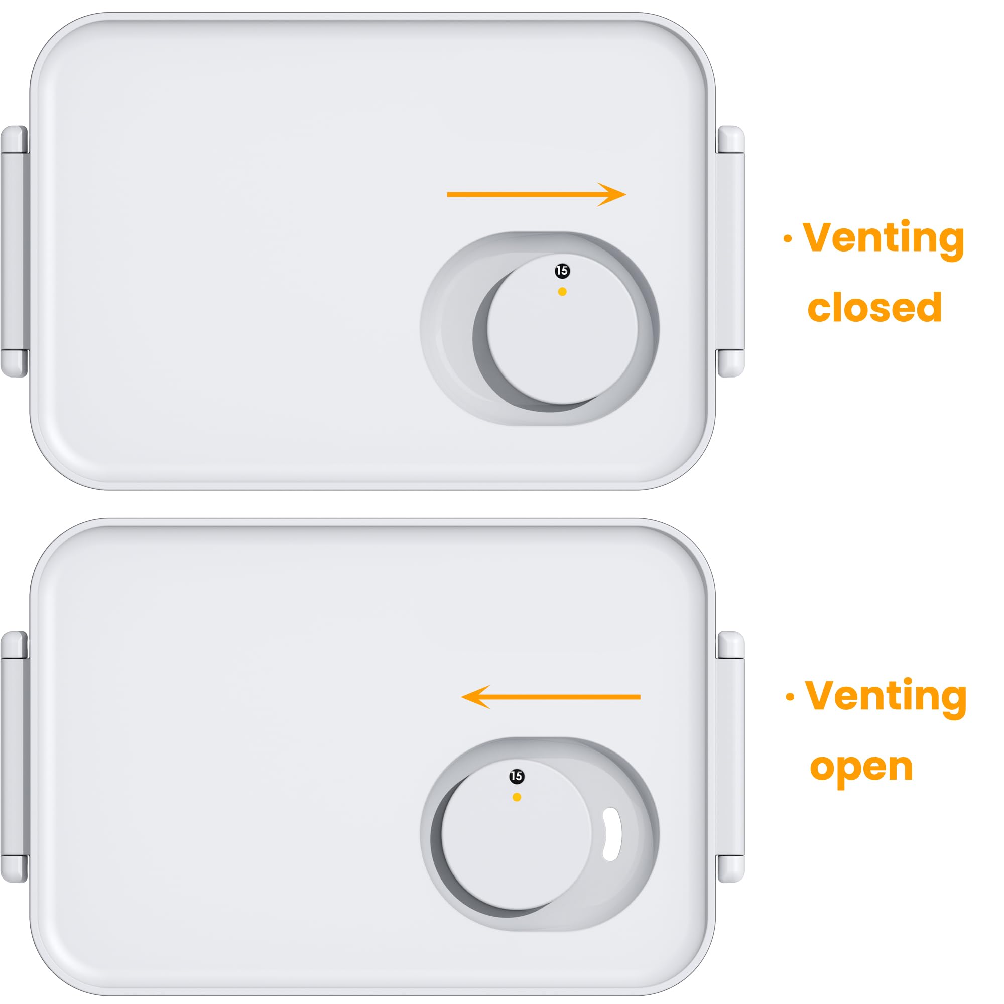 Vacane berry keeper stackable design saves fridge space.
