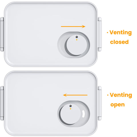 Vacane berry keeper stackable design saves fridge space.