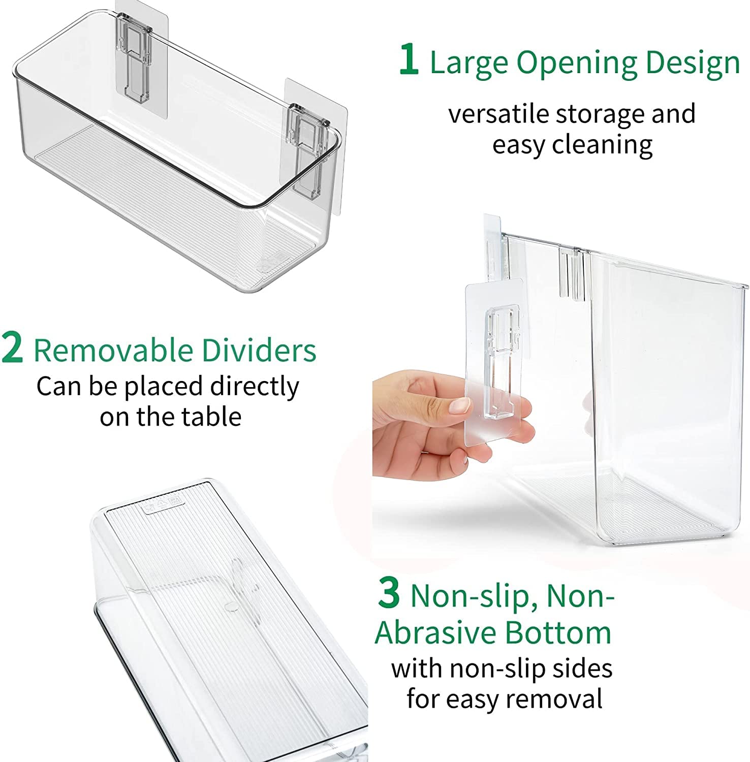 vacane kitchen-pantry-organization-bins tidy snacks and utensils efficiently.