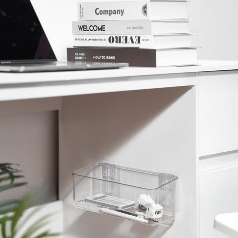 vacane space-saving-hanging-bins maximize kitchen counter space and organization.