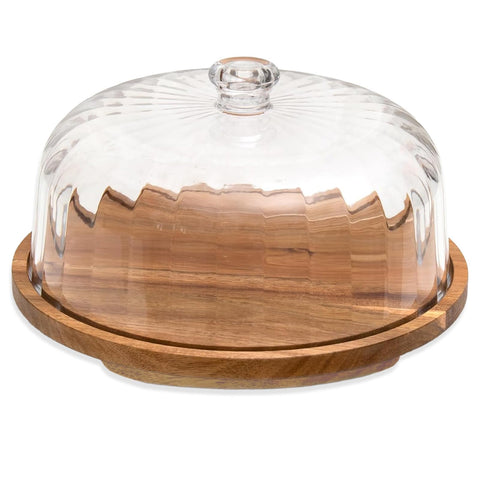 Vacream cake stand with lid 12-inch on display for elegant gatherings.