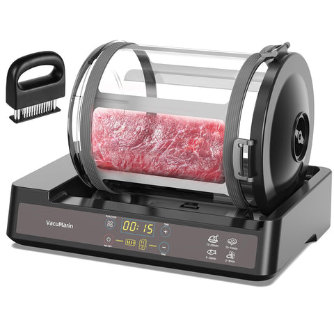 VacuMarin 15 Minute Marination Chamber ready for rapid flavor infusion in meats.