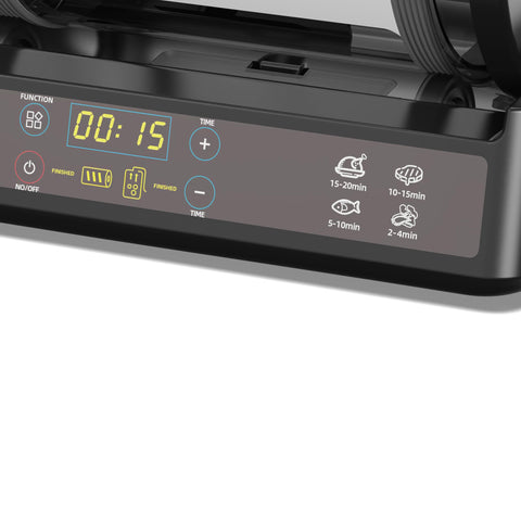 VacuMarin digital display and presets simplify quick kitchen marination.