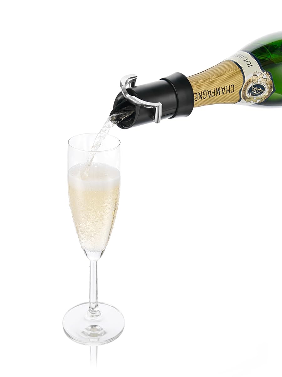 Vacu Vin Premium Champagne Stopper in use during a toast on the bar