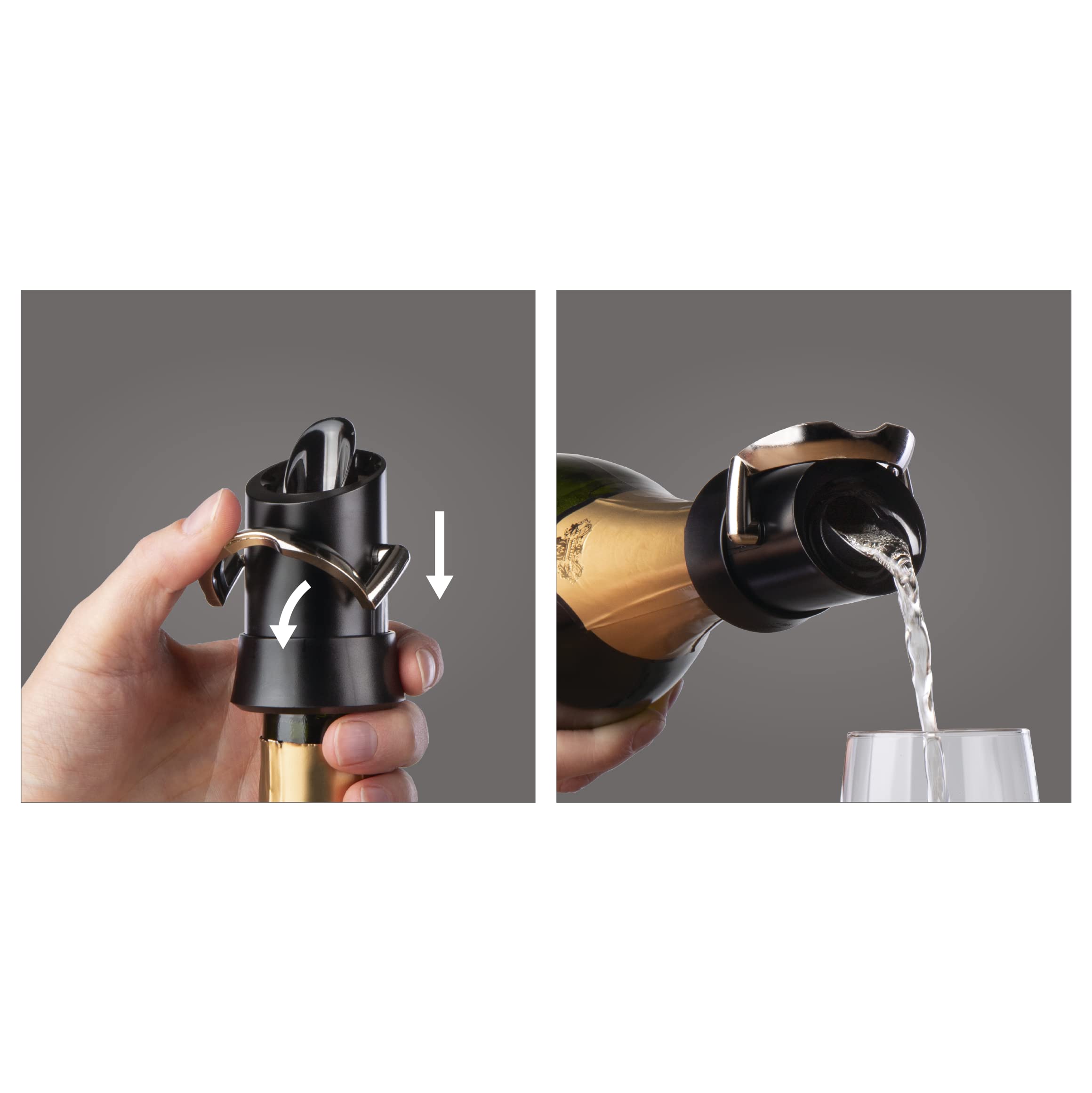 Vacu Vin Premium Champagne Stopper close-up highlights durable materials