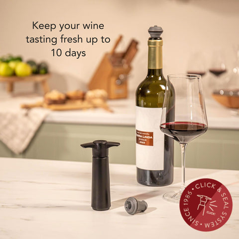 Vacu Vin BPA-free vacuum stoppers provide reusable closure for every bottle.