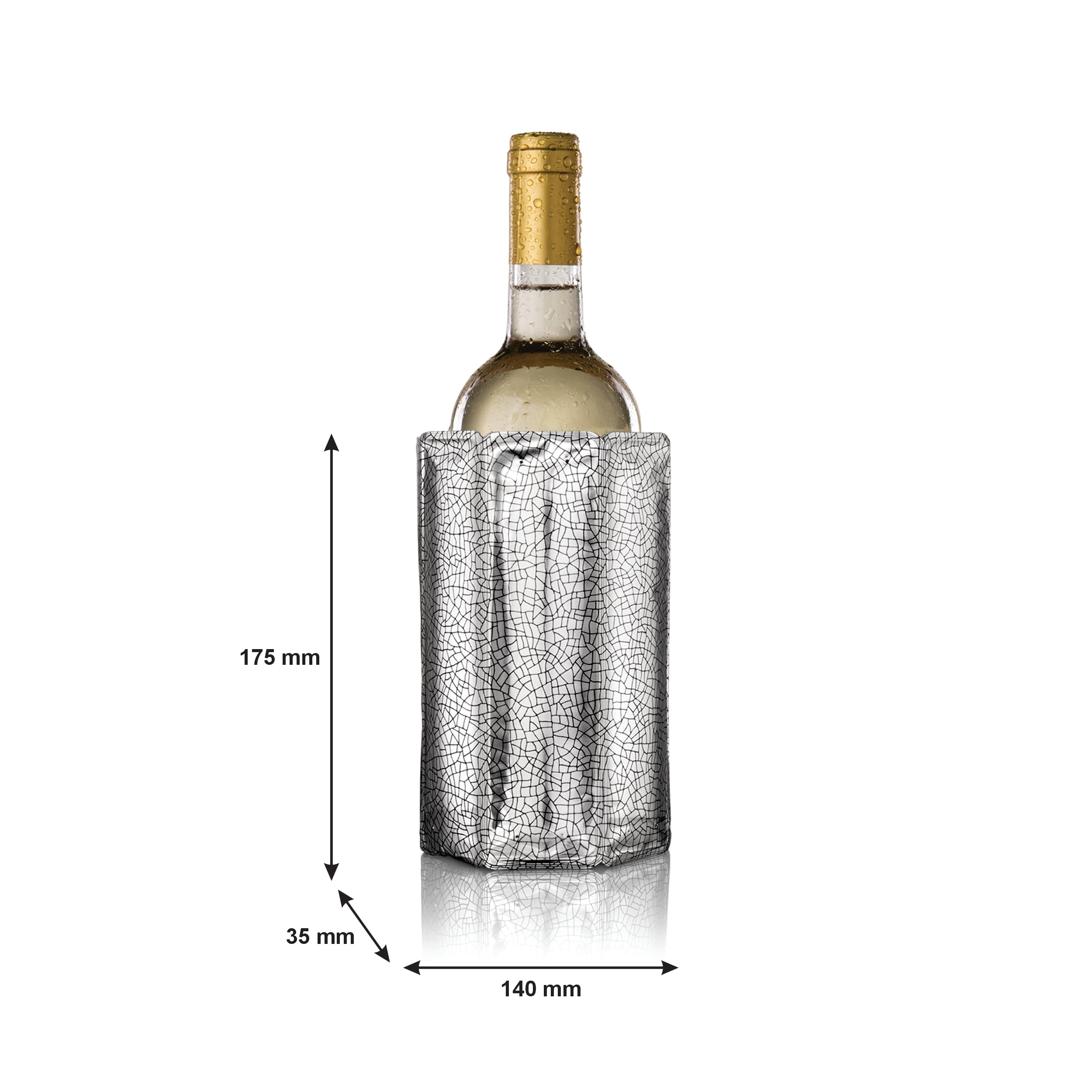 Reusable ice pack sleeve designed for repeated use.